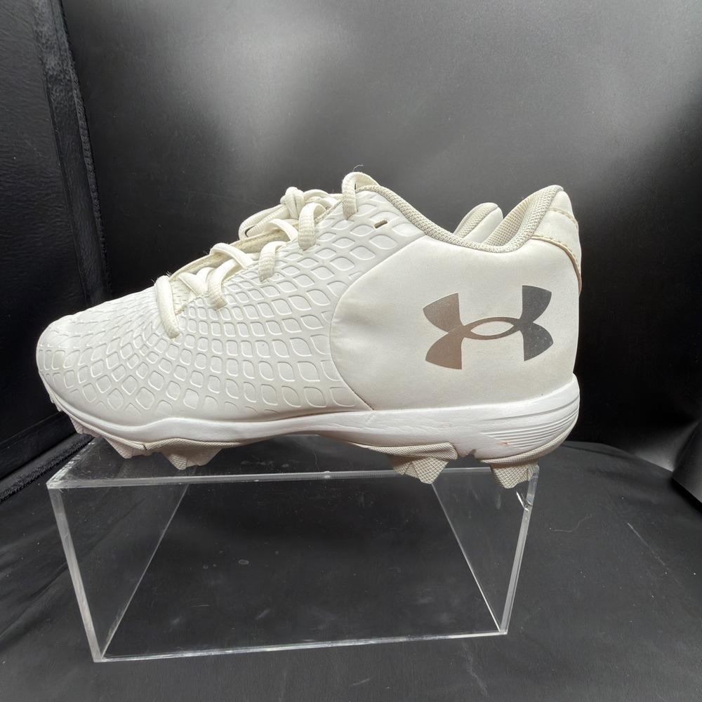 Under Armour Leadoff Low RM Baseball Cleats White Silver 3026605-100 Mens 6.5